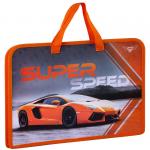 Папка с ручками А4 ArtSpace "Super speed", ручка тесьма, пластик, 75мм, ПТ-14_4_25619