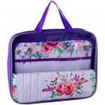 Папка с ручками А4 ArtSpace "Нежные цветы", молния вокр., доп. откид. секция, пластик, 50мм, ПТР-111_25503