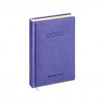 Ежедневник А6+ датированный 2020 год ErichKrause® Silhouette, цвет: индиго, тонированная бумага