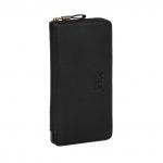 9362-1 Black(КОЖА) кошелек  с отдел. на 12 визиток