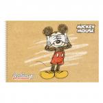 Альбом д/рис. А4 40л., спираль, обложка картон, HATBER, 205х300мм, Микки Маус-DISNEY (5 вид),40А4Всп