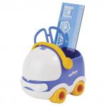 Канцелярский детский набор ЮНЛАНДИЯ "АВТОМОБИЛЬ", 4 предмета, синий, блистер, 236960