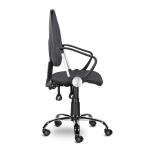 Кресло "Манго Люкс", С-109, с подлокотниками, хром, серое D 26-25, ш/к 80461