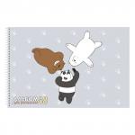 Альбом д/рис. А4 48л., спираль, обложка картон, HATBER, 205х300мм, Вся правда о медведях (5),48А4Всп