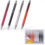 Ручка бизнес-класса шариковая BRAUBERG Ice, корпус ассорти, узел 1мм, линия 0,7мм, синяя, 141421