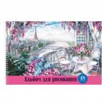 Альбом д/рис. А4 48л., спираль, обложка картон, HATBER, 205х300мм, Сказочные уголки мира (5),48А4Всп