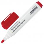 Маркер для доски STAFF, КРАСНЫЙ, с клипом, круглый наконечник 5 мм, 151493