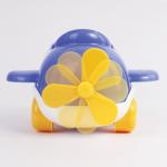 Канцелярский детский набор ЮНЛАНДИЯ "САМОЛЕТ", 4 предмета, синий, блистер, 236961