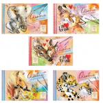 Альбом д/рис. А4 40л., спираль, фактурное тиснение, HATBER, 205х300мм, Мамы и малыши, 40А4тВсп