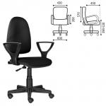 Кресло BRABIX Prestige Ergo MG-311, регулируемая эргономичная спинка, кожзам, черное Z-11, 531877