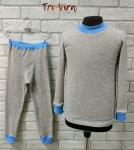 Термобелье для мальчиков. Лонгслив+кальсоны "Плоский шов".Базовый слой