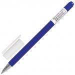 Ручка гелевая BRAUBERG Matt Gel, СИНЯЯ, корпус soft-touch, узел 0,5 мм, линия 0,35 мм, 142945
