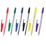 Ручки шариковые STAFF C-51 НАБОР 6шт., АССОРТИ, узел 1мм, линия письма 0,5мм, BP113