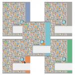 Тетрадь 18л. HATBER ECO, клетка, обложка картон, Вперед за знаниями (5 видов), 18Т5C1