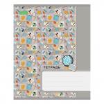 Тетрадь 18л. HATBER ECO, клетка, обложка картон, Вперед за знаниями (5 видов), 18Т5C1