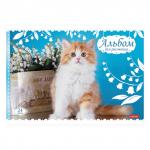 Альбом д/рис. А4 24л., скоба, обложка картон, HATBER, 205х290мм, Кошарики (5 видов), 24А4В