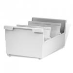 Картотека пластиковая ФОРМАТ А5 (210х148мм) горизонт. на 1000 карт, серая, HAN (Германия),НА855/0/11