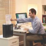 Уничтожитель (шредер) REXEL ALPHA X, 1-2 чел, 4 ур. секрет, фрагменты 4x38мм, 5 листов, 14л, 2102023