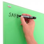 Доска магнитно-маркерная стеклянная (60x80см), ЗЕЛЕНАЯ, OFFICE, "2х3" (Польша) TSZ86 G