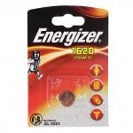 Батарейка ENERGIZER, CR 1620, литиевая, 1 шт, в блистере (ш/к 52305)