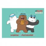 Альбом д/рис. А4 32л., скоба, обложка картон, HATBER, 205х290мм, Вся правда о медведях (5 вид),32А4В