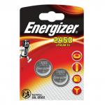 Батарейки ENERGIZER, CR 2450, литиевые, КОМПЛЕКТ 2шт, в блистере, (ш/к 03816)