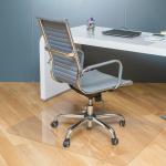 Коврик защитный д/напольных покрытий BRABIX, поликарбонат, 90*120см, глянец, толщ 1мм, 604845