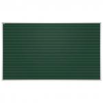 Доска для мела магнитная 85x100см, зеленая, В ЛИНИЮ, алюм рамка, EDUCATION  "2х3"(Польша)TKU8510L