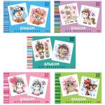 Альбом д/рис. А4 32л., скоба, обложка картон, HATBER, 205х290мм, Мультяшки (5 видов), 32А4В