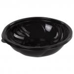 Одноразовые контейнеры круглые 750 мл КОМПЛЕКТ 75 шт., БЕЗ КРЫШЕК, ПЭТ, черн, крышки 605111, СпК-190 ДИ