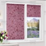 Рулонная штора "Сантайм Глобо Фиолет", ширина 62 см                             (2411-66(62))