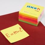 Блок самоклеящ. (стикер) HOPAX 76х76 мм, 400 л., 5 цветов, неон, 21012