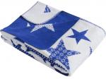 Плед хлопок "KARNA STARS", голубой (kr-200710-gr)