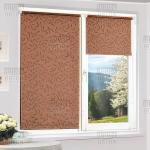 Рулонная штора "Сантайм-жаккард Оливия Какао", ширина 95 см                             (8427-99(95))