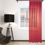 Тюль "Марго"-3,  вуаль, бордовый                             (H1.Mg-3)