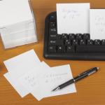 Блок для записей ОФИСМАГ непроклеенный, куб 9*9*9 см, белый, белизна 95-98%, 123019