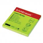 Блок самоклеящ. (стикер) ERICH KRAUSE НЕОН 75х75 мм 80 листов, зеленый, 7335