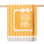 Плед детский хлопок Arya Kitty, желтый, 100*120 см (ar-101025)