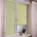 Рулонная штора "Сантайм-жаккард Оливия Светло-Салатовый", ширина 73 см                             (8477-77(73))