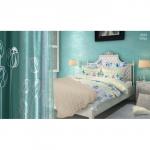 Комплект штор ПРОВАНС Вуаль Tulips, бирюзовый, 270 см                             (nt-197870)