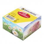 Блок самоклеящ. (стикер) BRAUBERG 76*76мм 400 л., белый, печать по периметру, дизайн ассорти, 126688