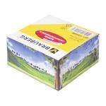 Блок самоклеящ. (стикер) BRAUBERG 76*76мм 400 л., белый, печать по периметру, дизайн ассорти, 126688