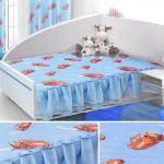 Покрывало детское "Карусель", тачки на голубом (KR-120 tg)