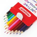 Карандаши цветные ПИФАГОР "БАБОЧКИ", 12 цв., классические заточенные, 181351