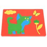 "УМКА". КОШЕЧКА. (МЯГКАЯ АППЛИКАЦИЯ В ПАКЕТЕ С ХЭДЕРОМ) в кор.68шт