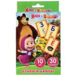 КАРТОЧКИ РАЗВИВАЮЩИЕ "УМКА" МАША И МЕДВЕДЬ.УЧИМ АЛФАВИТ И ЦИФРЫ (30 КАРТОЧЕК) В КОР. в кор.50шт