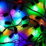 СНОУ БУМ Гирлянда электр, 10м, 100LED, с нас. шишка, мульти, 8 реж, ПВХ провод, 220В