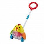 Каталка на палочке Весёлая курочка 1601B