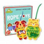 Шнуровка Зверюшки 5 шт. 2235-4 дерево