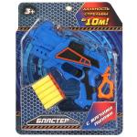 БЛАСТЕР "ИГРАЕМ ВМЕСТЕ" СТРЕЛЯЕТ МЯГКИМИ ПУЛЯМИ НА БЛИСТЕРЕ (РУСС. УП.) 31*25*6СМ в кор.2*18шт